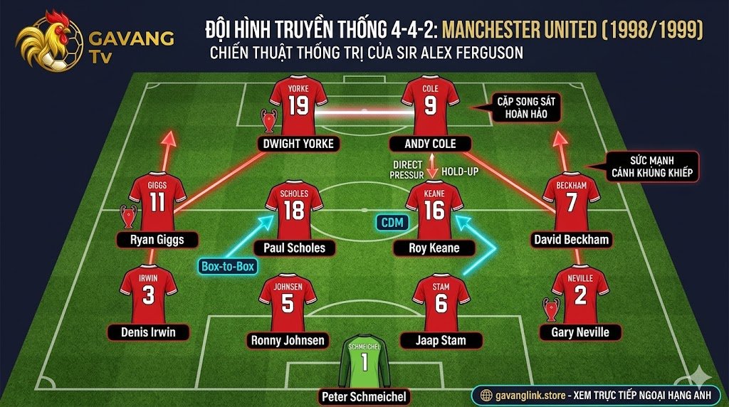 Sơ đồ 4-4-2: Phân tích chiến thuật, Cách vận hành và Những huyền thoại sân cỏ