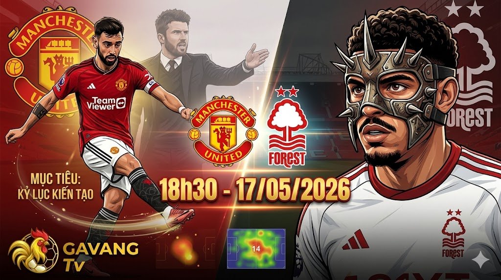 Nhận định MU vs Nottingham Forest vòng 37 Ngoại hạng Anh: Điểm nóng Bruno Fernandes săn kỷ lục kiến tạo và toan tính của HLV Michael Carrick.