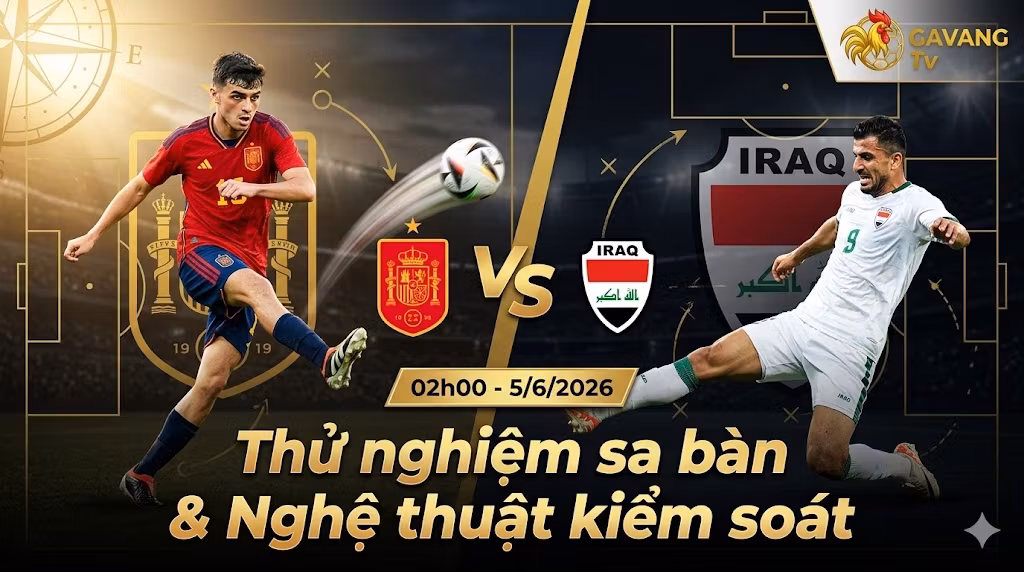 Giao diện xem trực tiếp bóng đá Full HD tốc độ cao tại website Gavang TV.